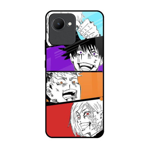 Anime Sketch Realme C30 Glass Back Cover Online