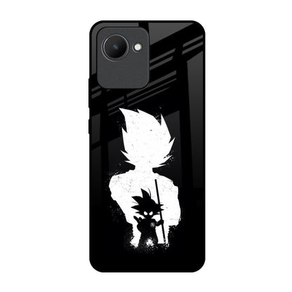 Monochrome Goku Realme C30 Glass Back Cover Online