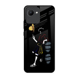 Luffy Line Art Realme C30 Glass Back Cover Online