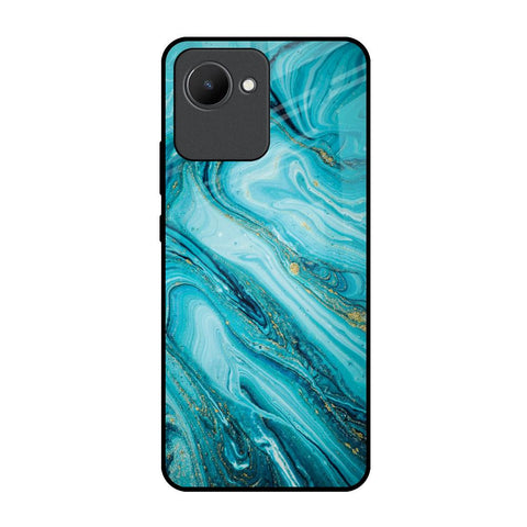 Ocean Marble Realme C30 Glass Back Cover Online