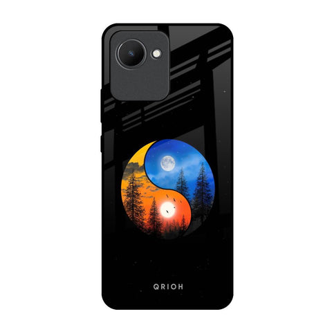 Yin Yang Balance Realme C30 Glass Back Cover Online