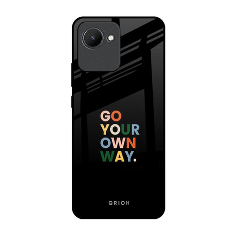 Go Your Own Way Realme C30 Glass Back Cover Online
