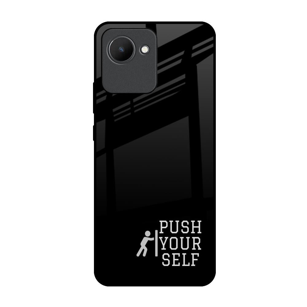 Push Your Self Realme C30 Glass Back Cover Online