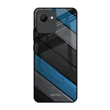 Multicolor Wooden Effect Realme C30 Glass Back Cover Online