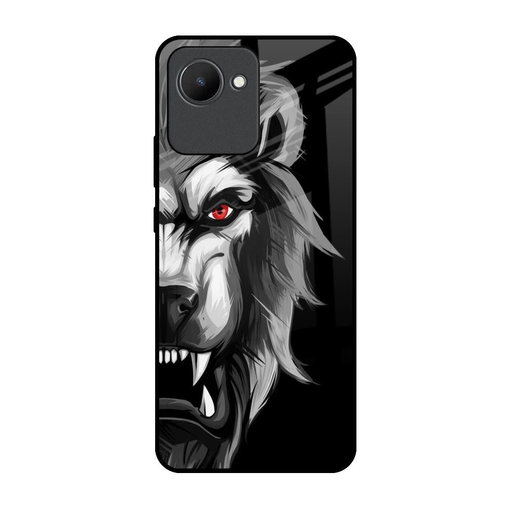 Wild Lion Realme C30 Glass Back Cover Online