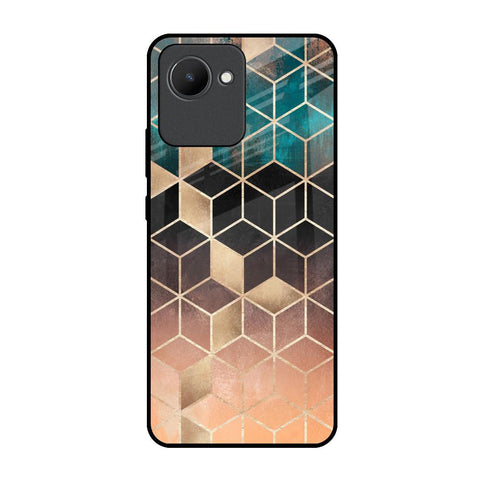 Bronze Texture Realme C30 Glass Back Cover Online