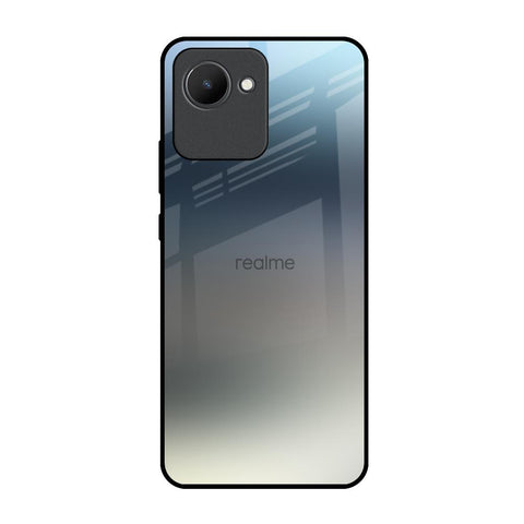 Tricolor Ombre Realme C30 Glass Back Cover Online