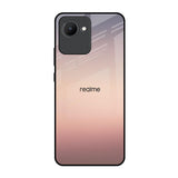 Golden Mauve Realme C30 Glass Back Cover Online