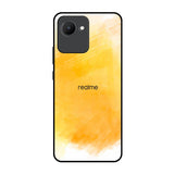 Rustic Orange Realme C30 Glass Back Cover Online