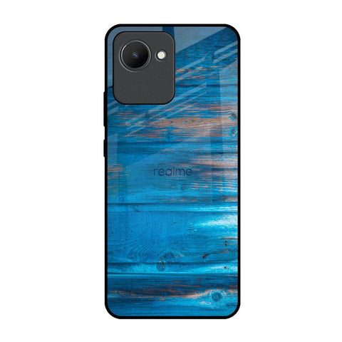 Patina Finish Realme C30 Glass Back Cover Online