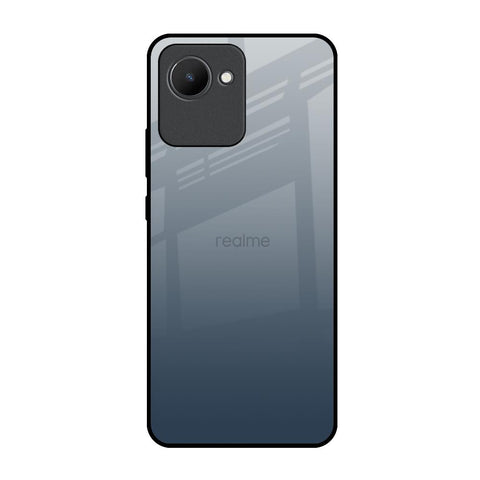 Smokey Grey Color Realme C30 Glass Back Cover Online