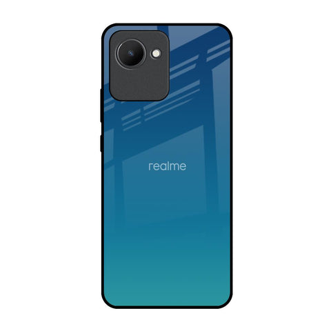 Celestial Blue Realme C30 Glass Back Cover Online