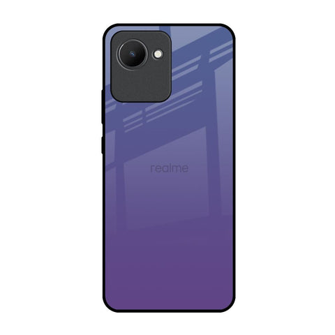 Indigo Pastel Realme C30 Glass Back Cover Online