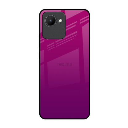 Magenta Gradient Realme C30 Glass Back Cover Online