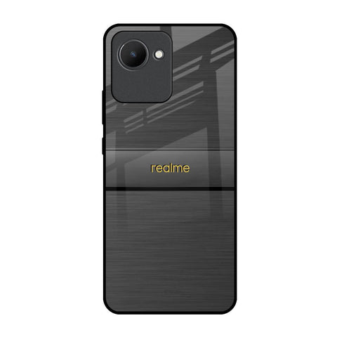 Grey Metallic Glass Realme C30 Glass Back Cover Online