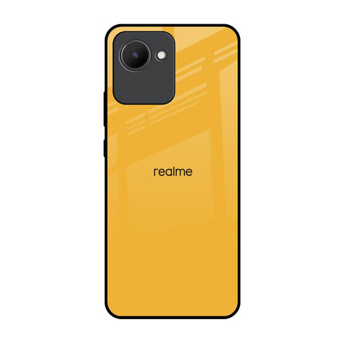 Fluorescent Yellow Realme C30 Glass Back Cover Online