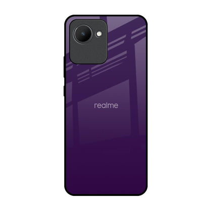 Dark Purple Realme C30 Glass Back Cover Online