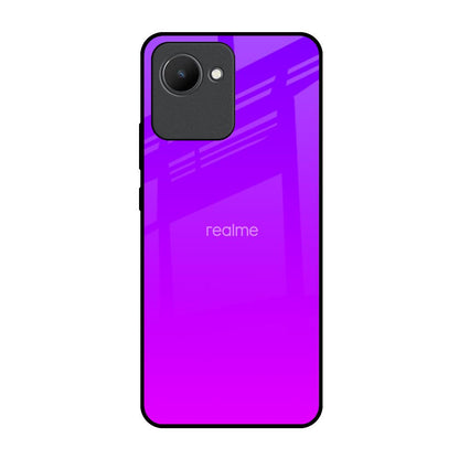 Purple Pink Realme C30 Glass Back Cover Online