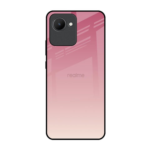 Blooming Pink Realme C30 Glass Back Cover Online