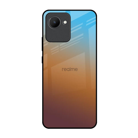 Rich Brown Realme C30 Glass Back Cover Online