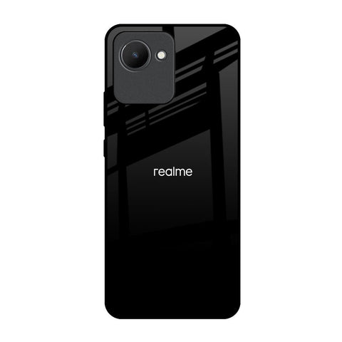 Jet Black Realme C30 Glass Back Cover Online