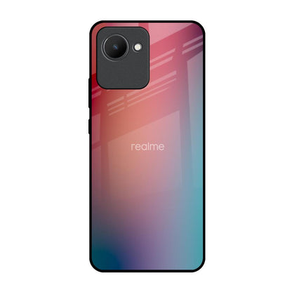 Dusty Multi Gradient Realme C30 Glass Back Cover Online