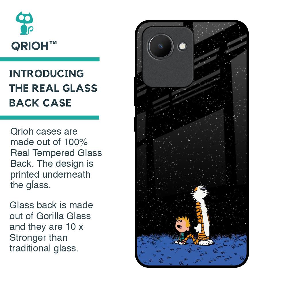 Night Sky Star Glass Case for Realme C30