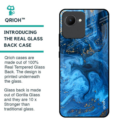 Gold Sprinkle Glass Case for Realme C30