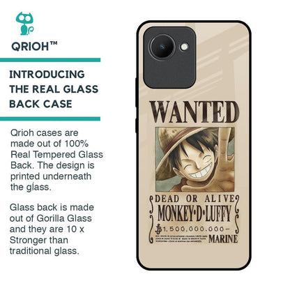 Luffy Wanted Glass Case for Realme C30