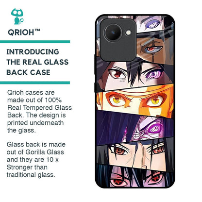 Anime Eyes Glass Case for Realme C30