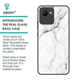 Modern White Marble Glass Case for Realme C30