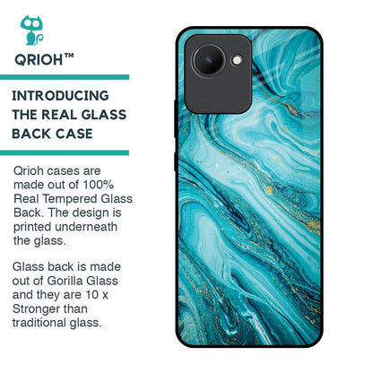 Ocean Marble Glass Case for Realme C30