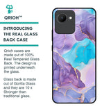 Alcohol ink Marble Glass Case for Realme C30