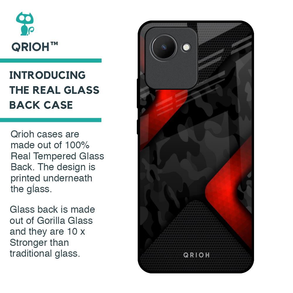 Modern Camo Abstract Glass Case for Realme C30