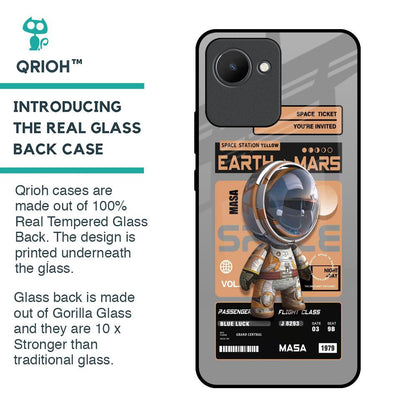 Space Ticket Glass Case for Realme C30