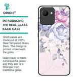 Elegant Floral Glass Case for Realme C30