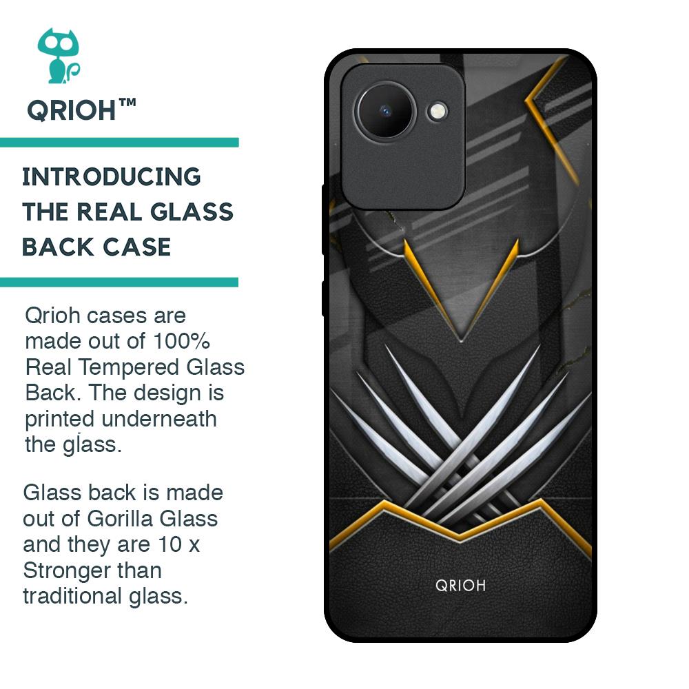 Black Warrior Glass Case for Realme C30