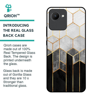 Tricolor Pattern Glass Case for Realme C30