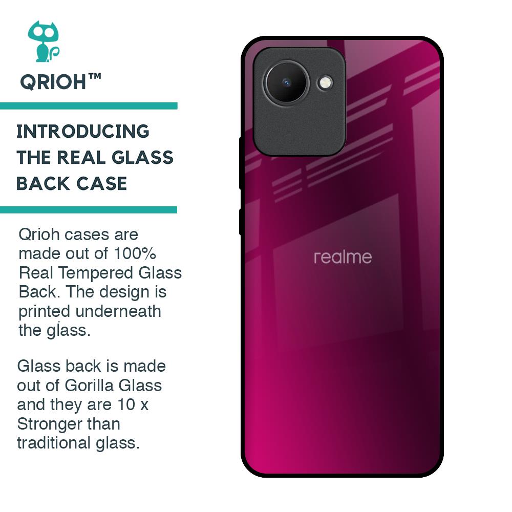 Pink Burst Glass Case for Realme C30