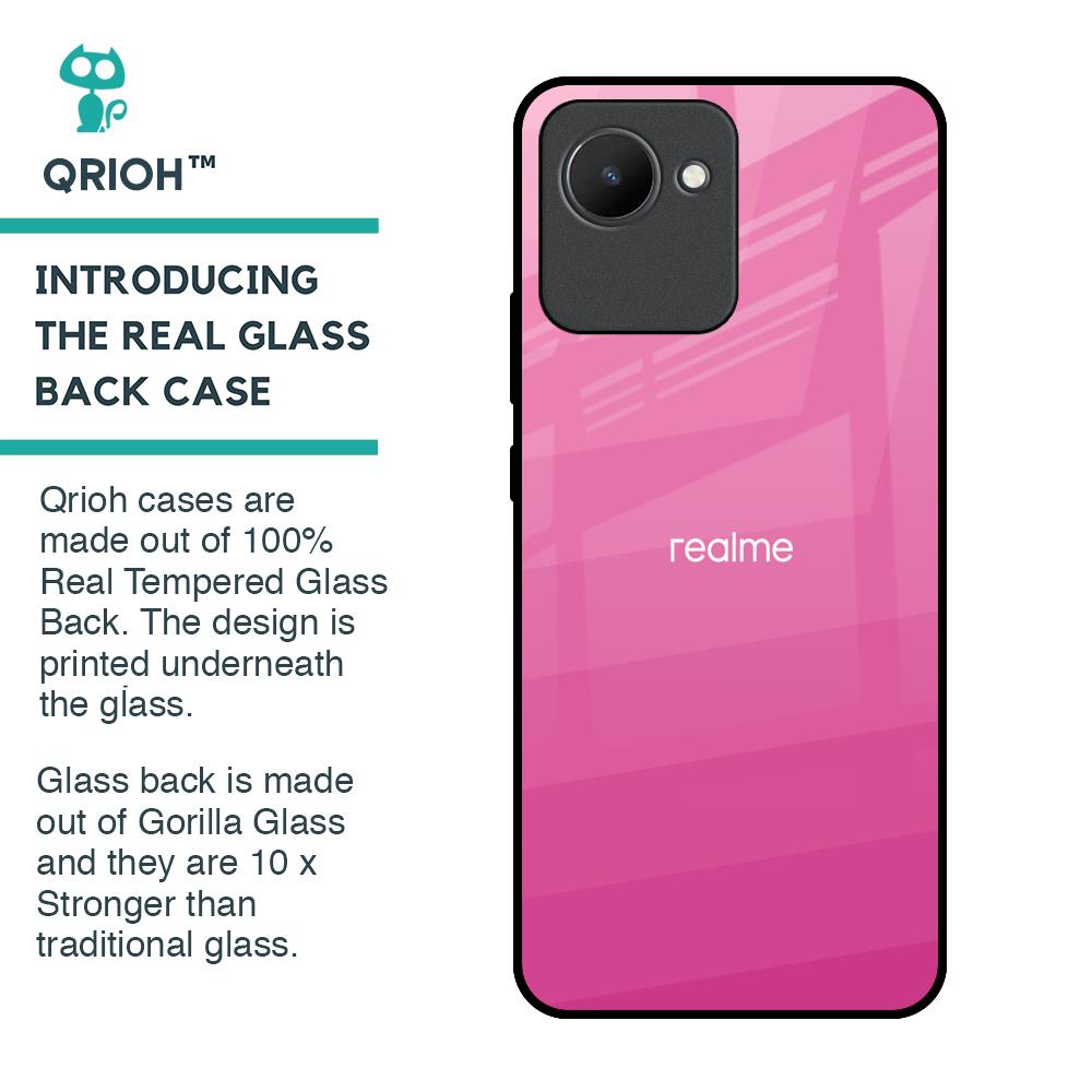 Pink Ribbon Caddy Glass Case for Realme C30