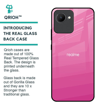 Pink Ribbon Caddy Glass Case for Realme C30