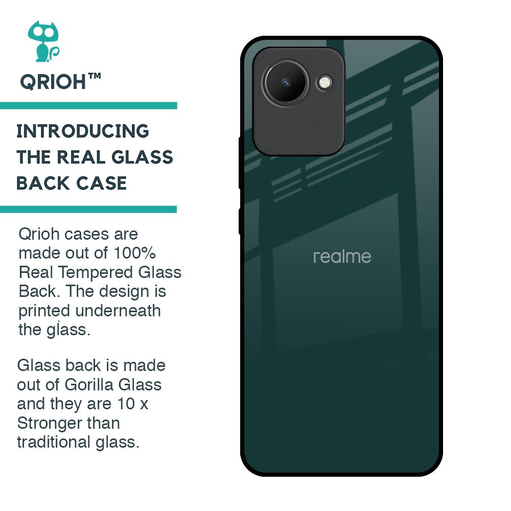 Olive Glass Case for Realme C30