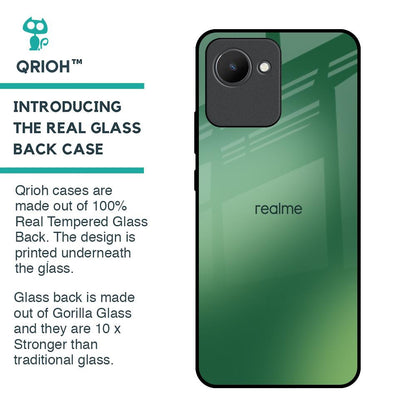 Green Grunge Texture Glass Case for Realme C30