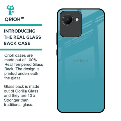 Oceanic Turquiose Glass Case for Realme C30