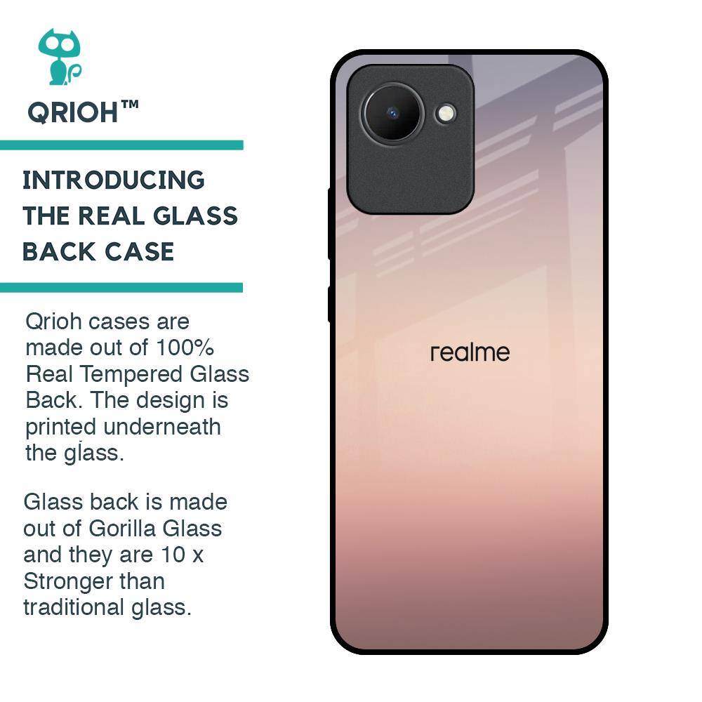Golden Mauve Glass Case for Realme C30