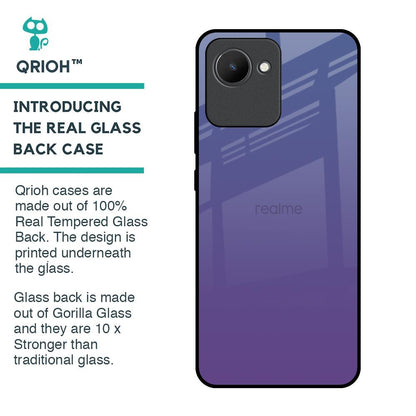 Indigo Pastel Glass Case For Realme C30