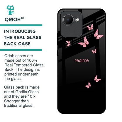 Fly Butterfly Glass Case for Realme C30