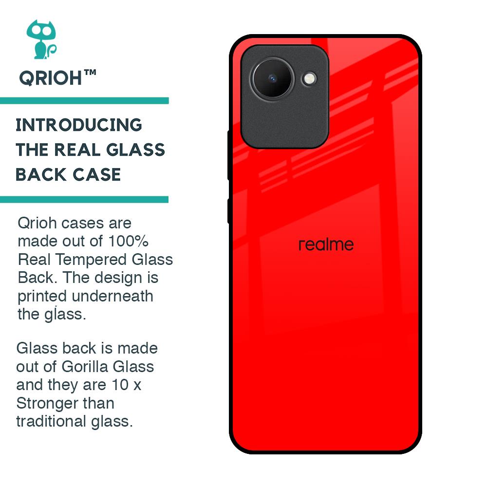 Blood Red Glass Case for Realme C30