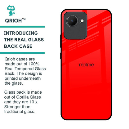 Blood Red Glass Case for Realme C30