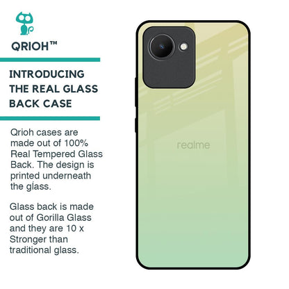 Mint Green Gradient Glass Case for Realme C30